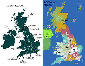 TV coverage areas